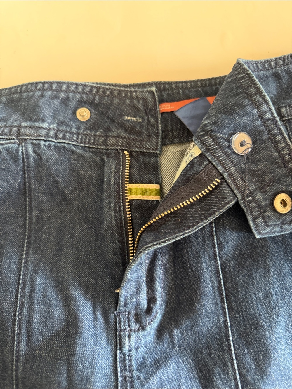 Pilcro Anthropologie Palazzo Wide-leg Flare High-Waisted Dark Blue Jeans size 27 - Picture 4 of 10